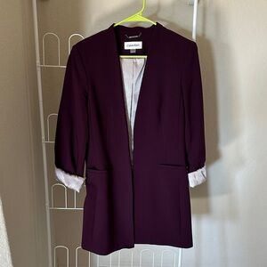 Calvin Klein Women's Deep Purple Blazer